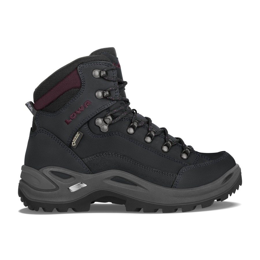 Black/Burgundy Lowa Renegade GTXid Ws